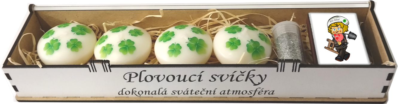 sada plovoucích svíček Vánoce