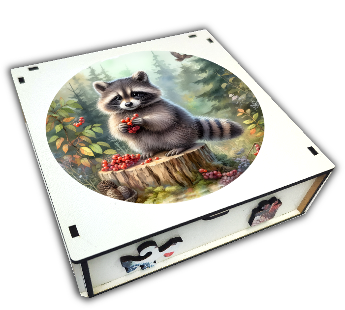 Puzzle 27cm v krabičce - mýval