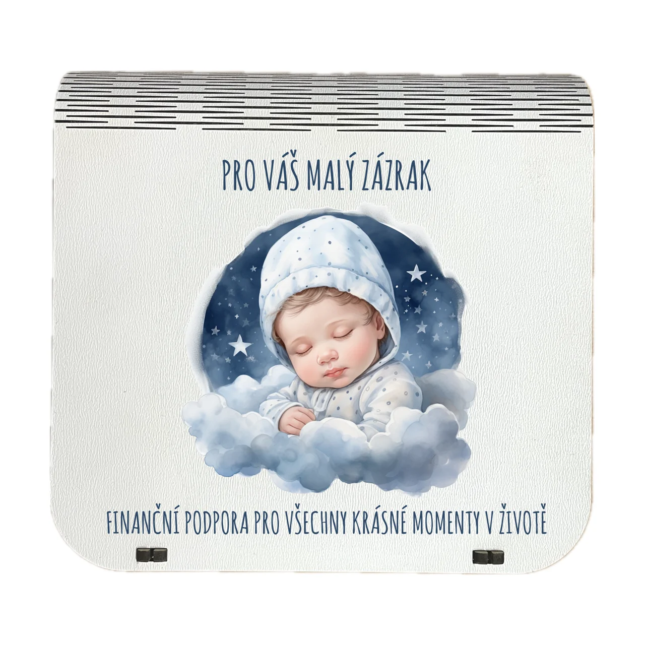 Dárková krabička na bankovky v injekcích - "Pro váš malý zázrak"