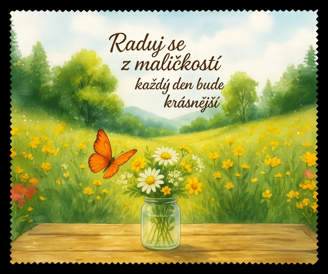 Čistící utěrka - raduj se z maličkostí