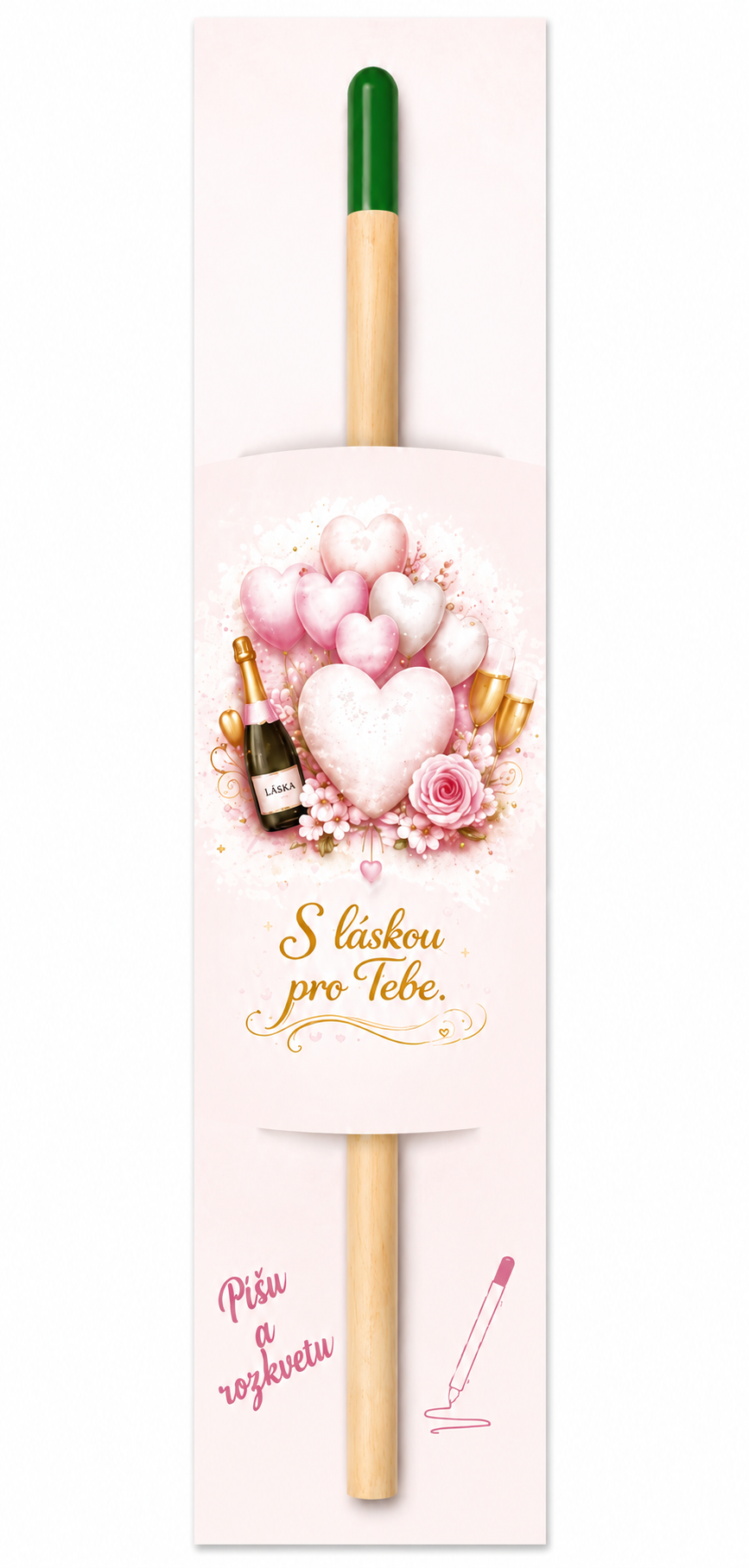 Kvetoucí tužka "S láskou pro tebe"