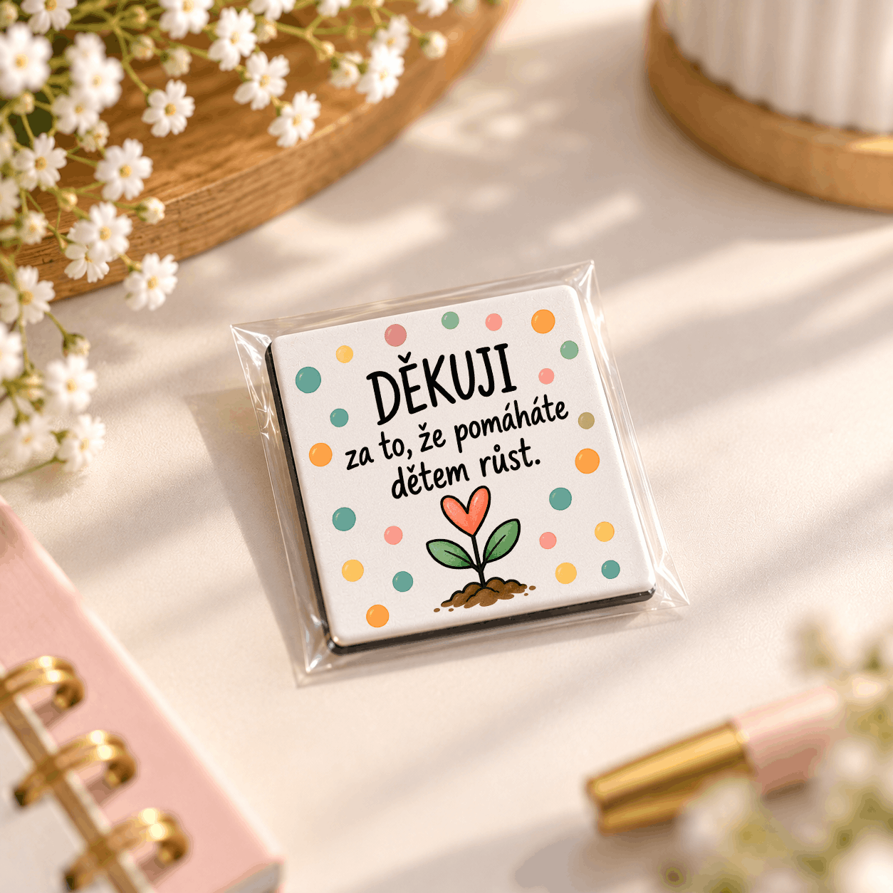 magnet "Děkuji za to, že pomáháte dětem růst"