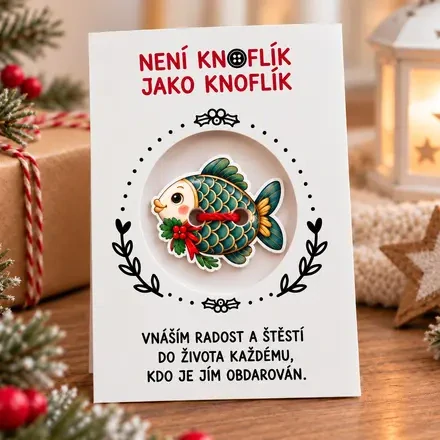 Knoflík štěstí – kapřík