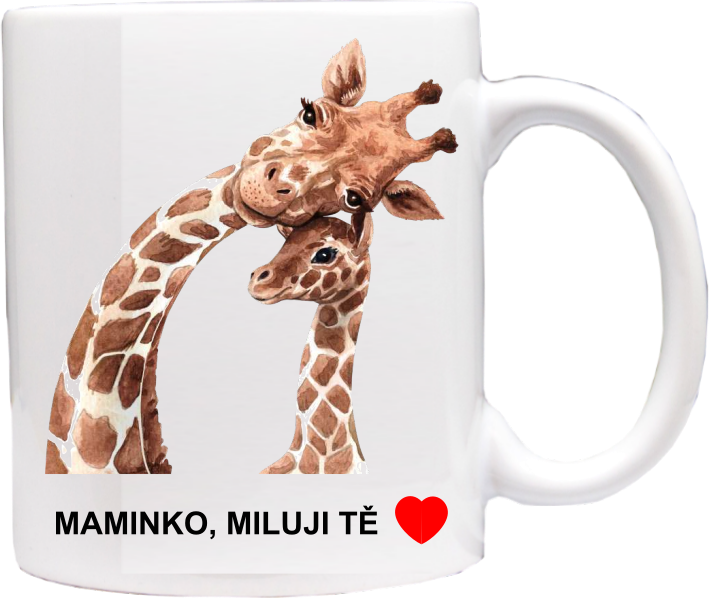 hrneček pro maminku motiv Žirafa