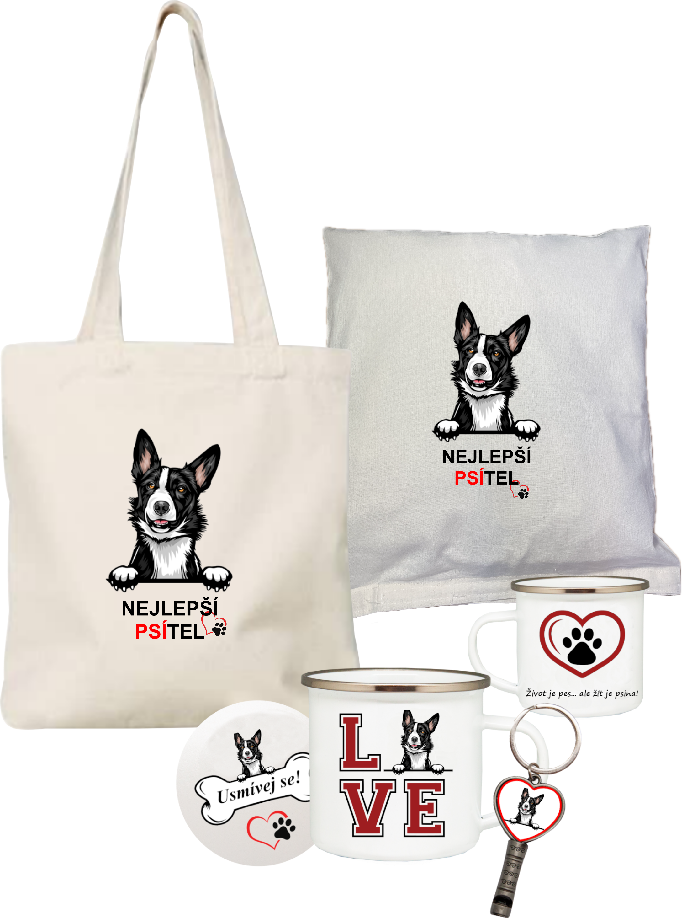 Sada Nejlepší PSÍTEL - Border kolie