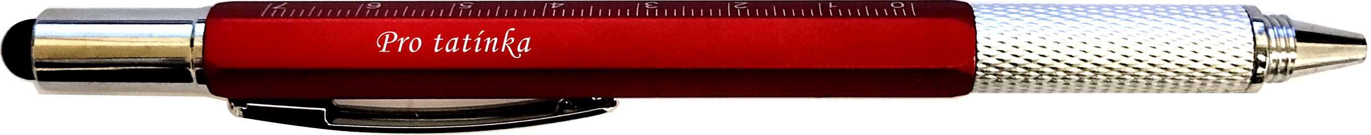 Multipropiska 6v1 s potiskem Pro tatínka červená