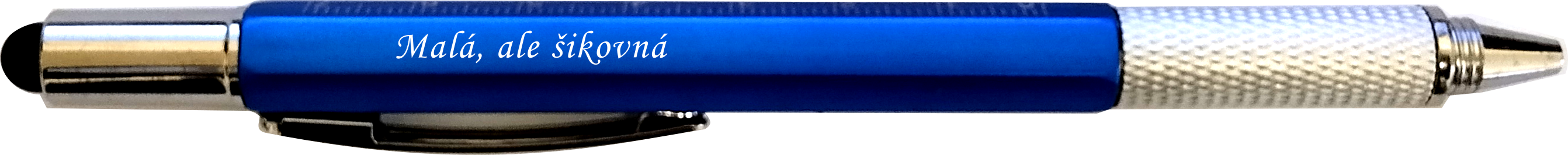 Multipropiska 6v1 s potiskem Malá, ale šikovná modrá