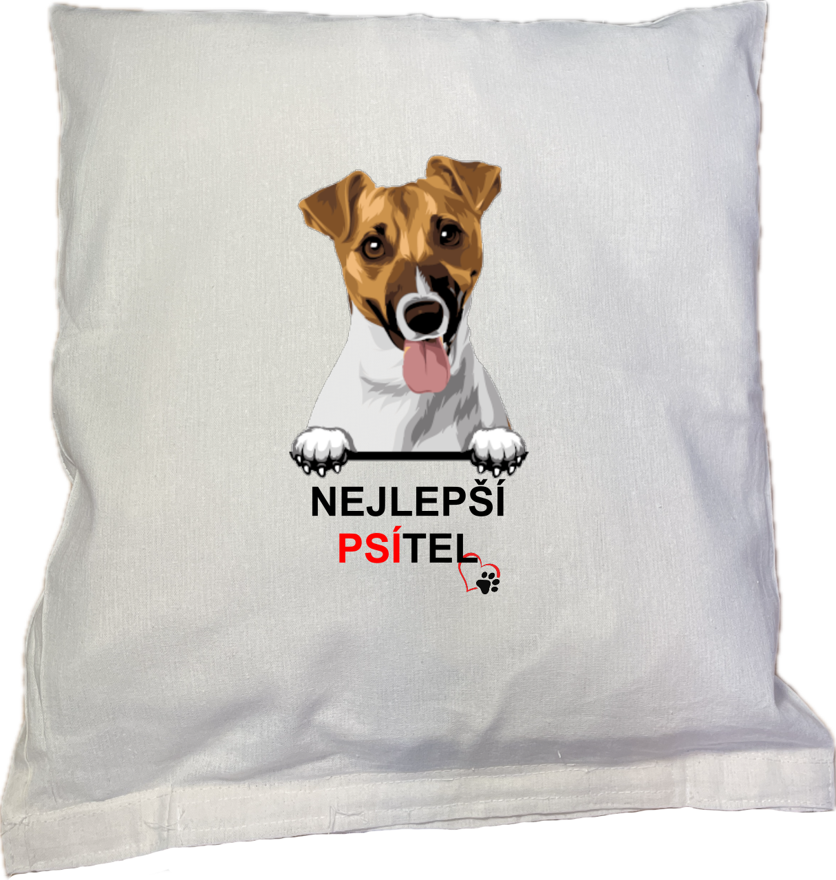 povlak na polštář Nejlepší PSÍTEL - Jack Russell teriér