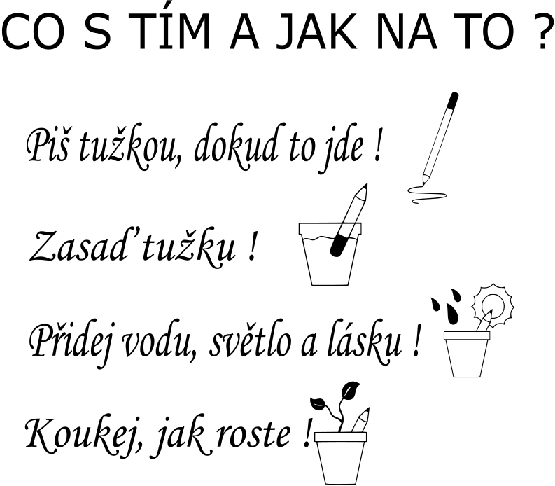 Kvetoucí tužka "Pro tebe"
