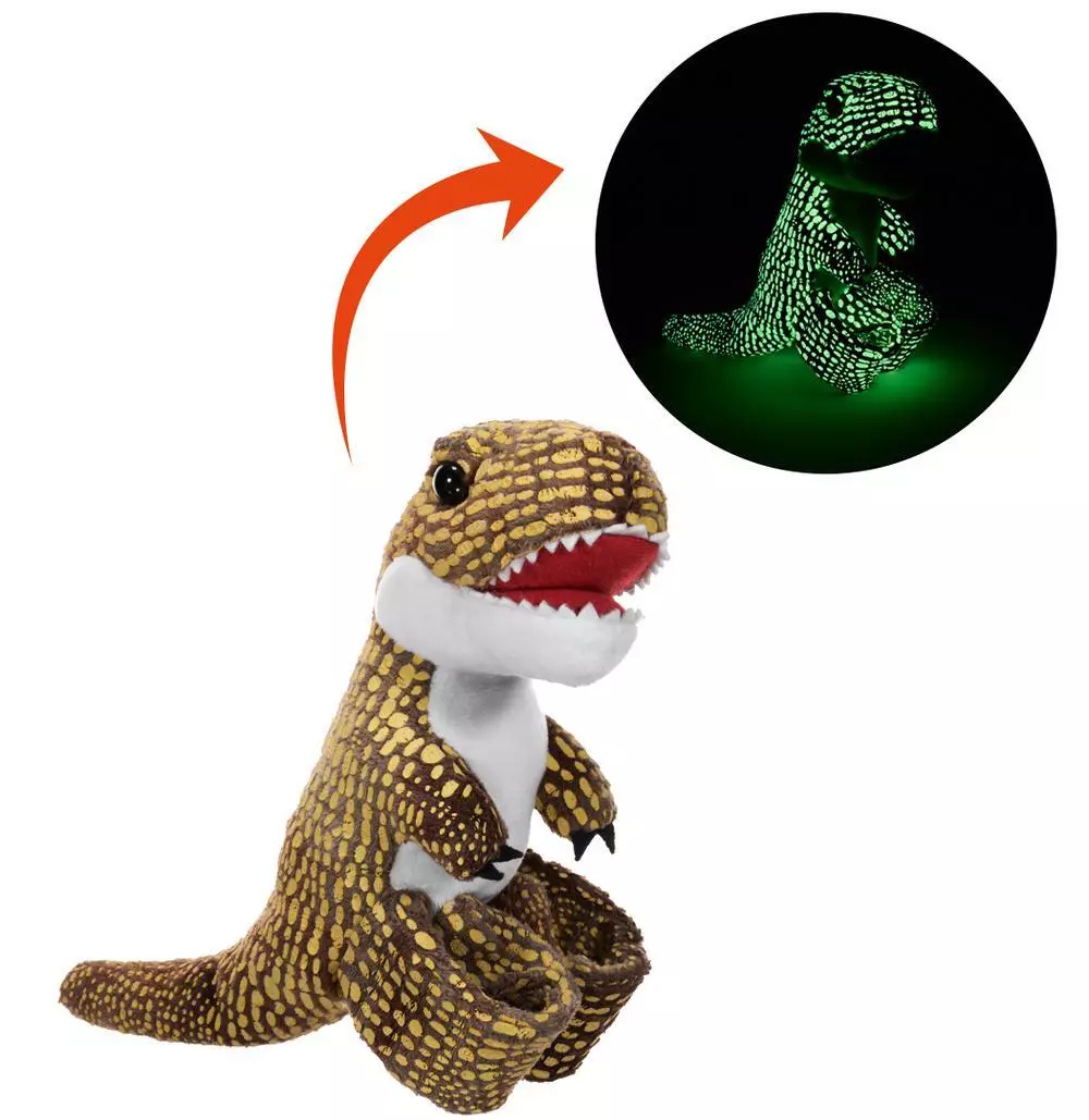 Plyš plyšáček objímáček svítící ve tmě 20 cm - T- Rex WR