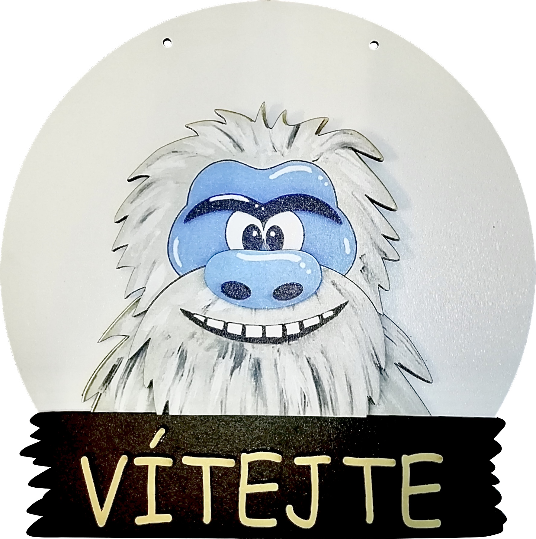 ozdoba na dveře mužík Čapkáček