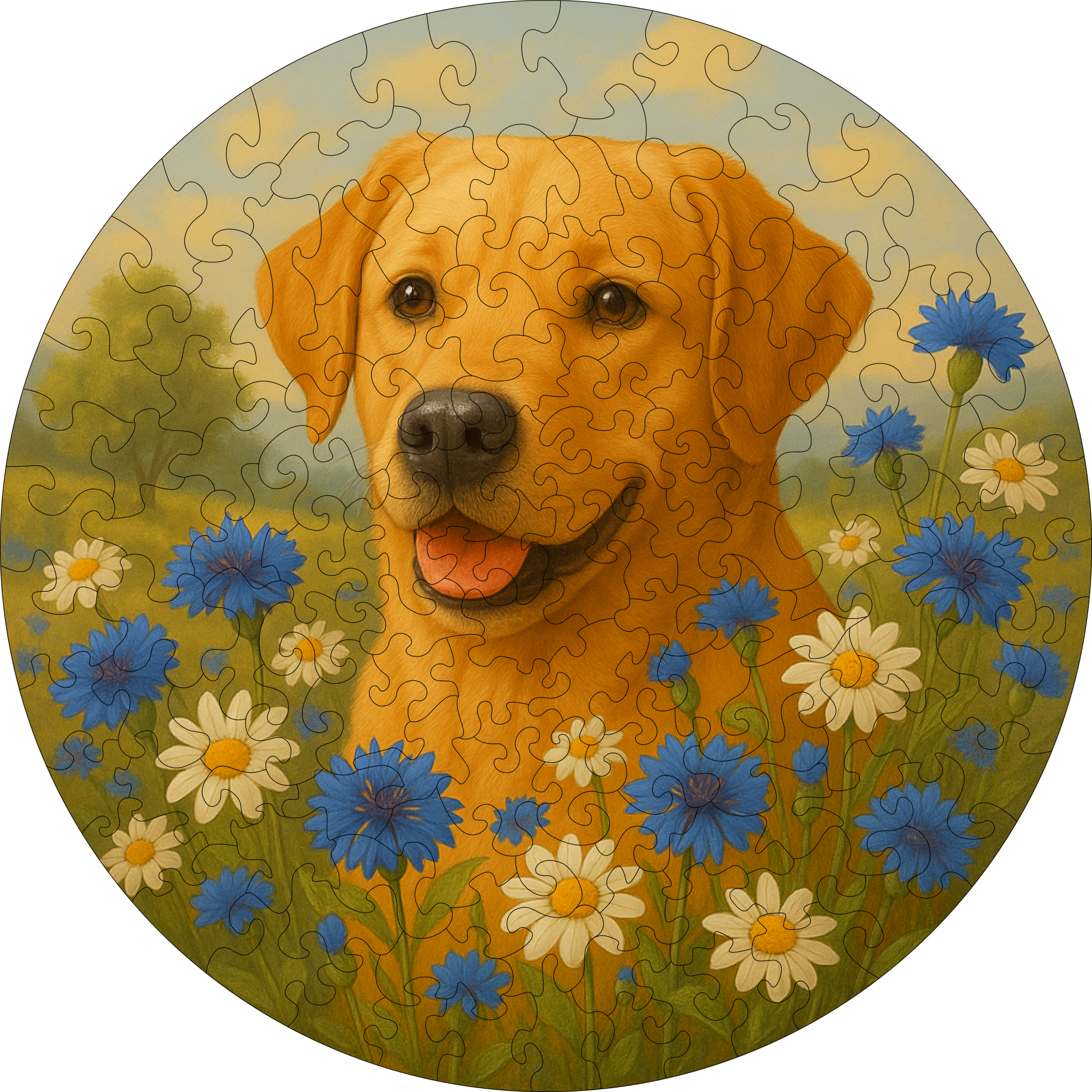 Puzzle 27cm v krabičce - pes_varianta_S