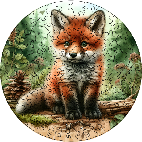 Puzzle 27cm v krabičce - lištička