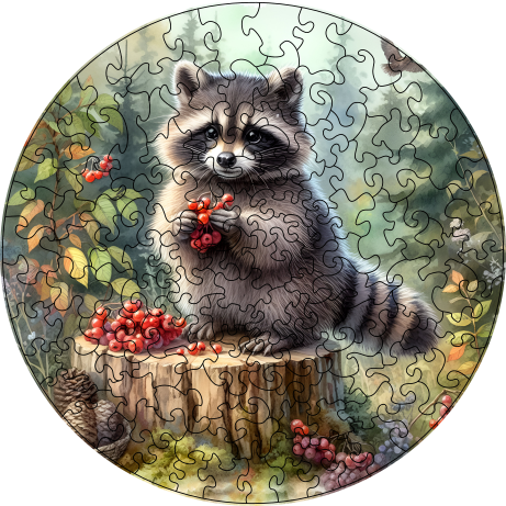 Puzzle 27cm v krabičce - mýval
