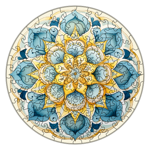 Puzzle 27cm v krabičce - mandala 2