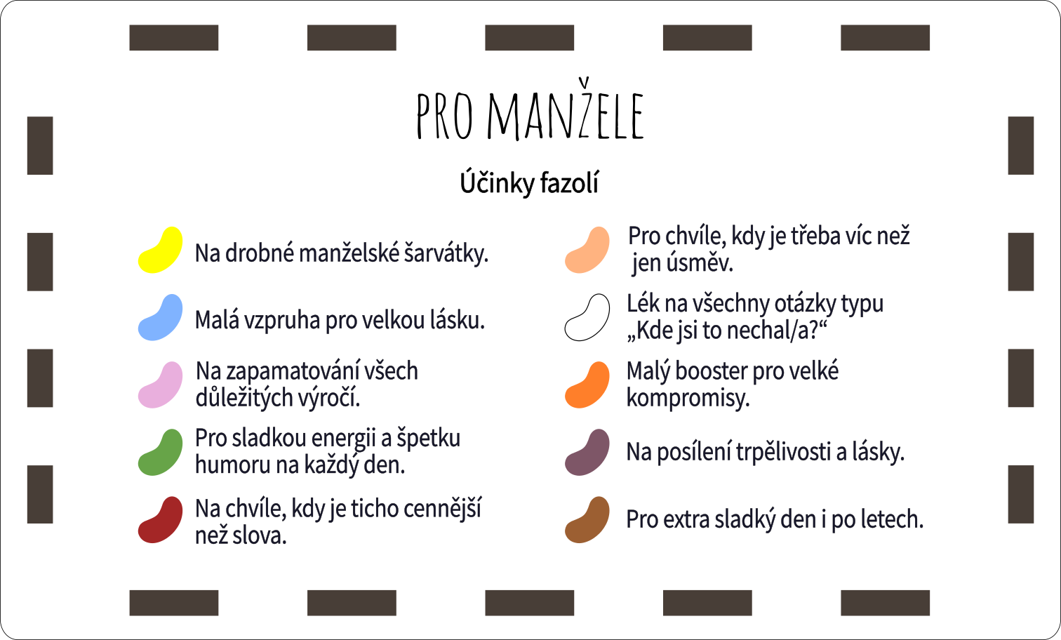 Veselé fazolky - pro manžele