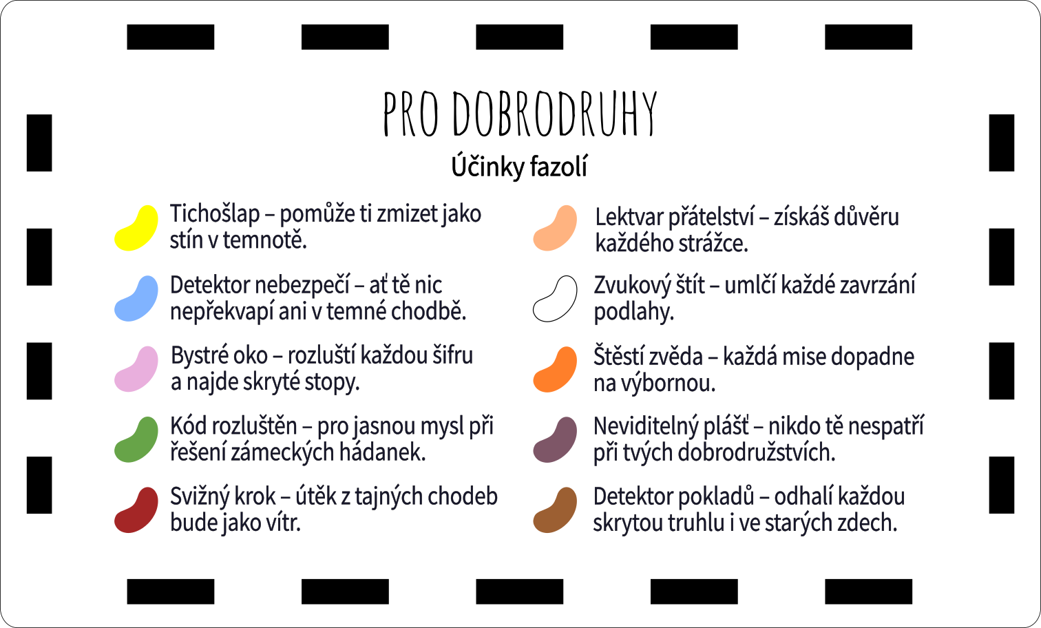 Veselé fazolky - pro dobrodruhy