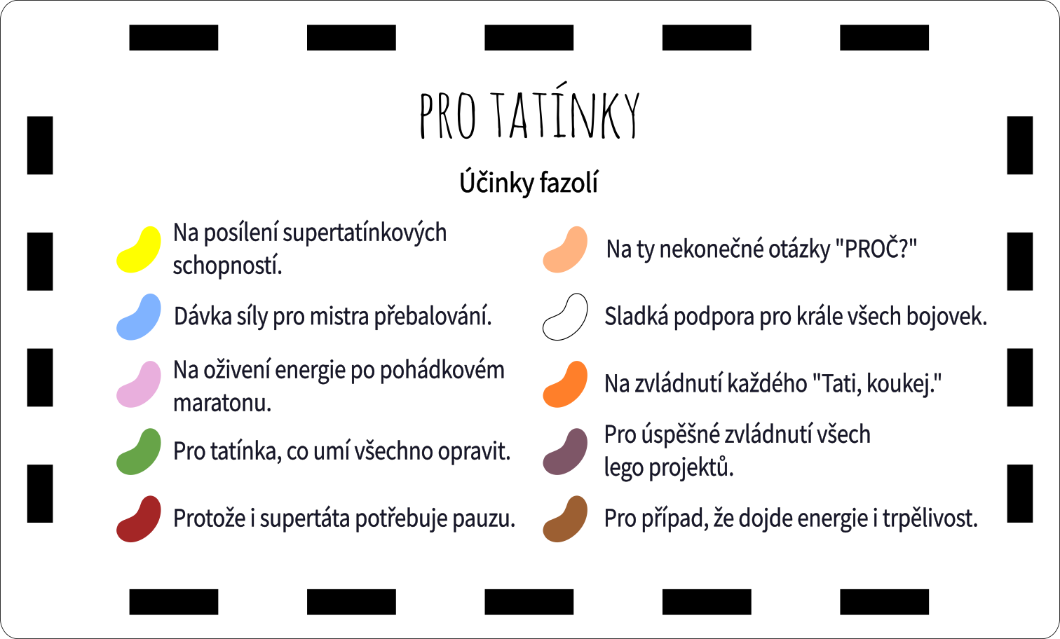 Veselé fazolky - pro tatínky