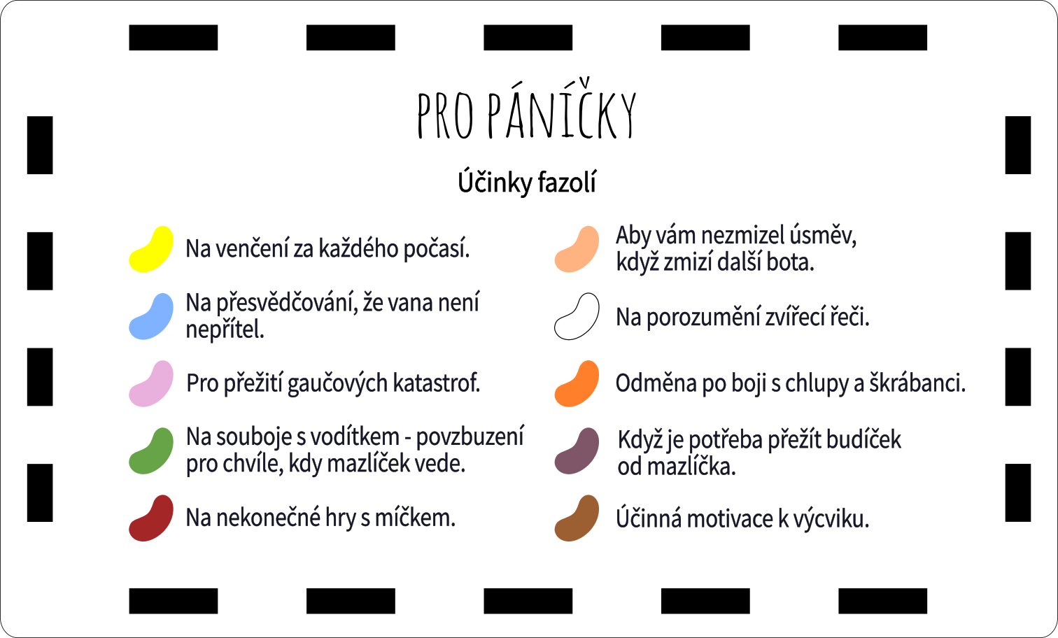 Veselé fazolky - pro paníčky
