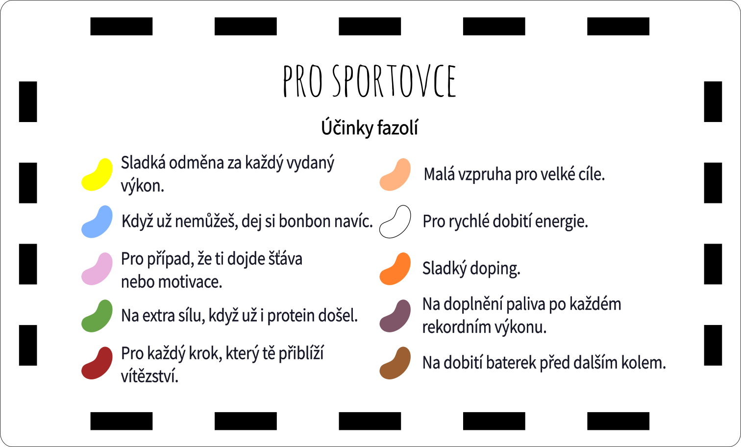 Veselé fazolky - pro sportovce