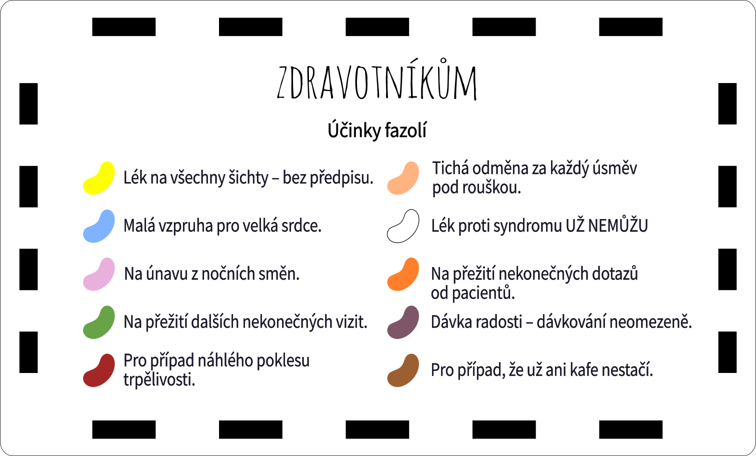 Veselé fazolky - zdravotníkům