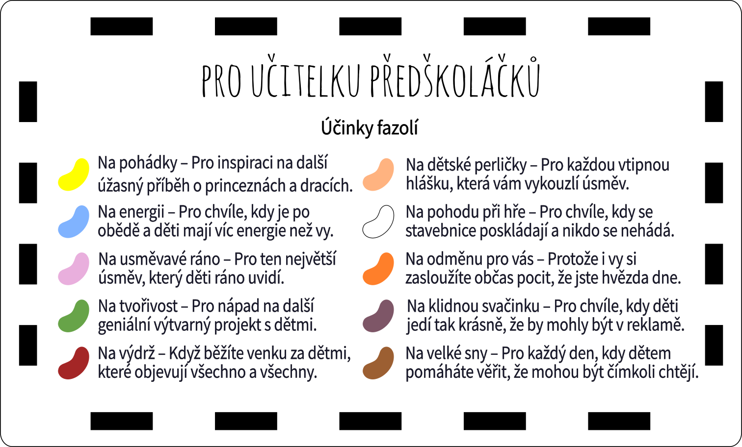 Veselé fazolky - pro učitelky předškoláku  