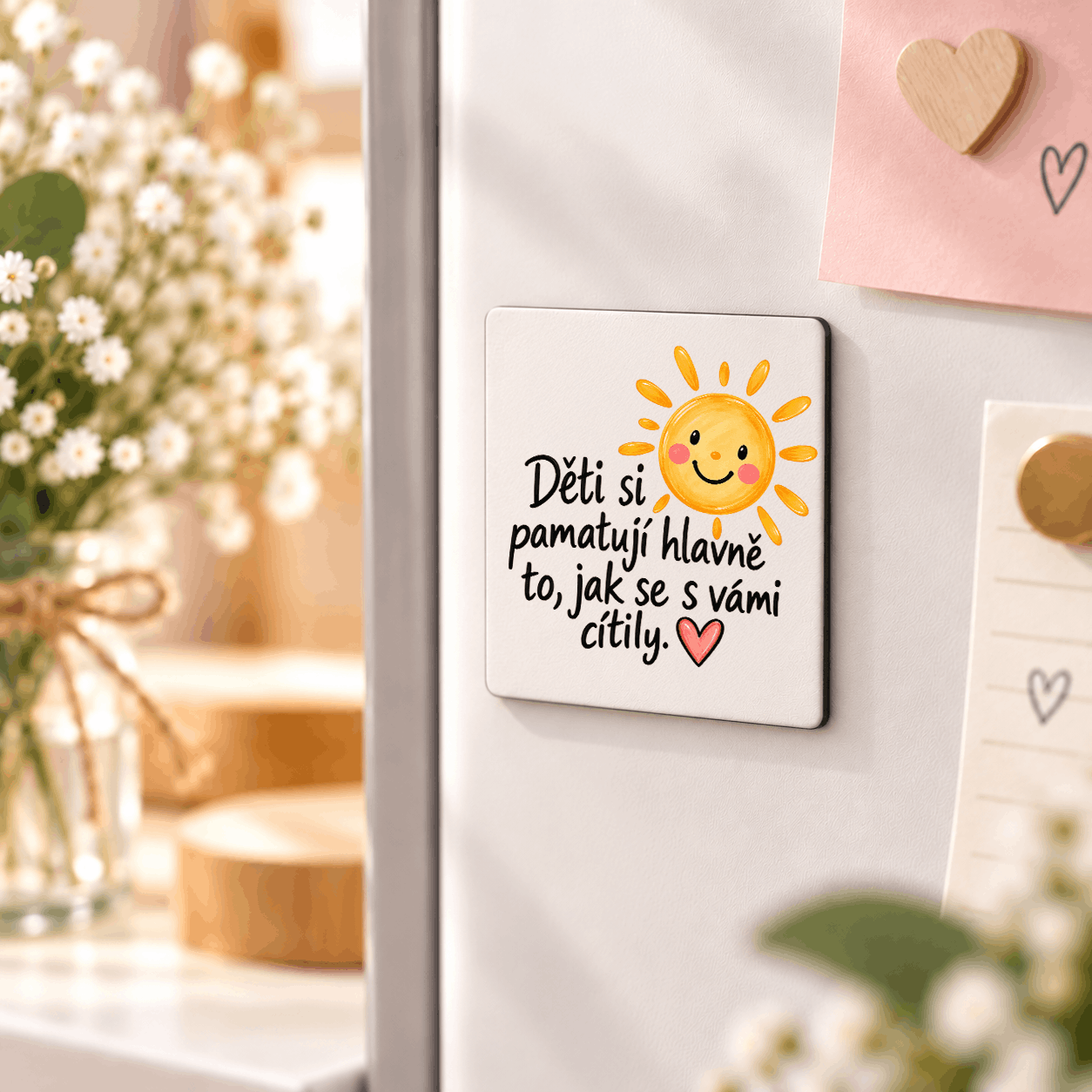 magnet "Děti si pamatují hlavně to, jak se s Vámi cítily"
