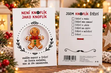 Knoflík štěstí – perníček