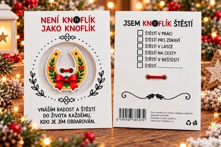 Knoflík štěstí – podkova pro štěstí