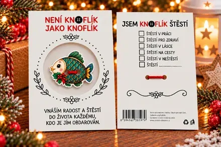 Knoflík štěstí – kapřík