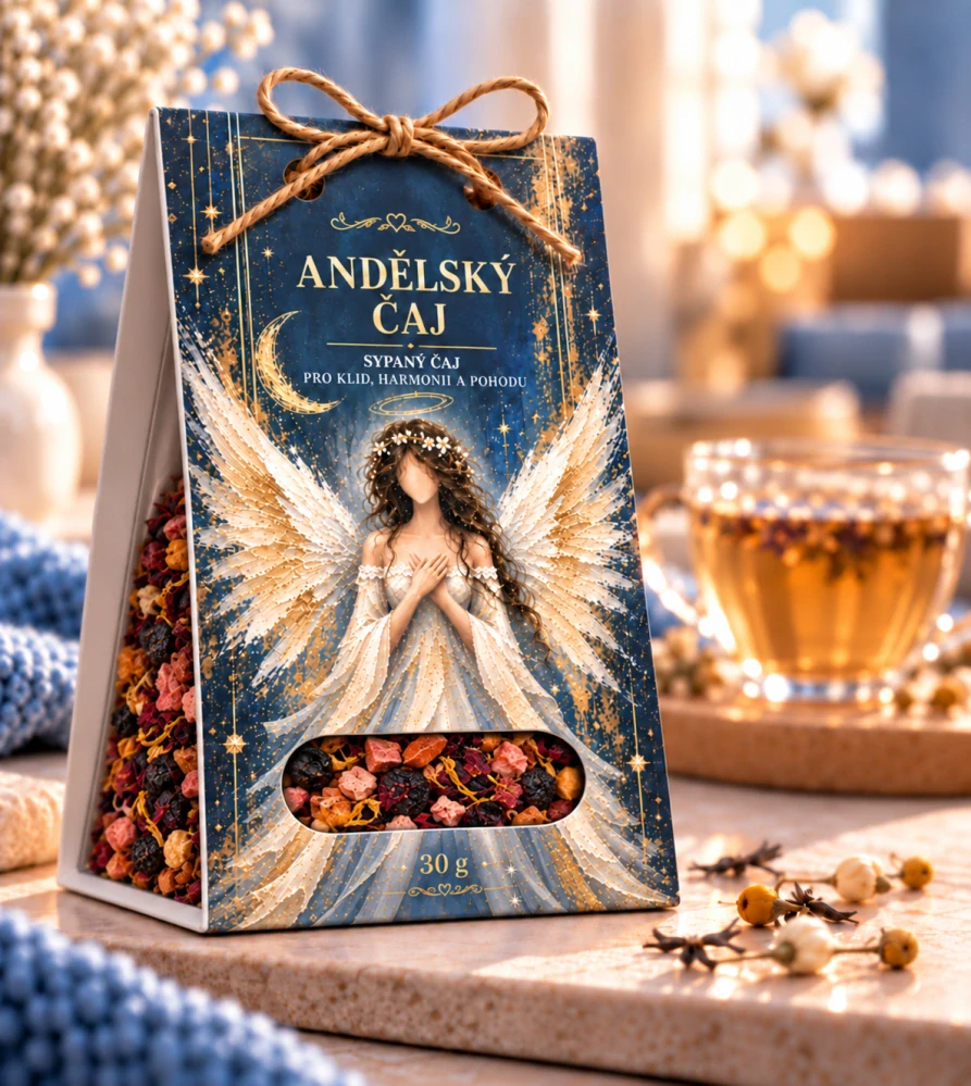 Andělský sypaný čaj – 30 g (tm.modrá)