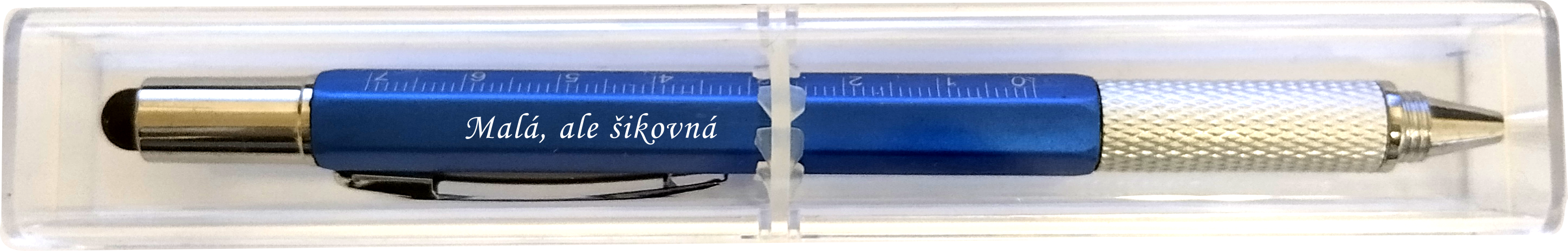 Multipropiska 6v1 s potiskem Malá, ale šikovná modrá