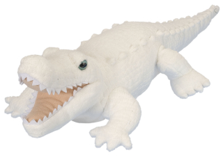 plyšový Krokodýl bílý 38 cm