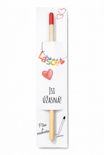 Kvetoucí tužka Lásce "Jsi úžasná" 