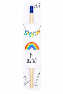Kvetoucí tužka Sestřičce "Jsi skvělá"