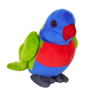Plyš kapsáček papoušek 13 cm ECO WR