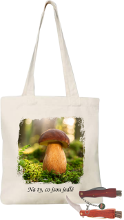 Taška + nůž na houby