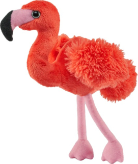Plyš kapsáček plameňák 13 cm ECO W
