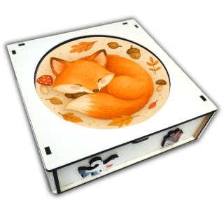 Puzzle 27cm v krabičce - liška_varianta_V