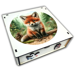 Puzzle 27cm v krabičce - lištička