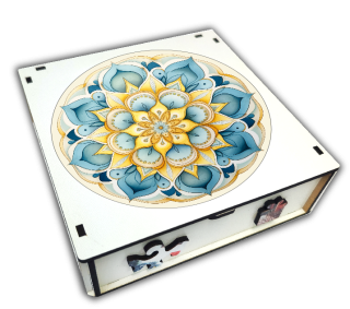 Puzzle 27cm v krabičce - mandala 2