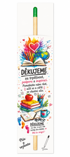 Kvetoucí tužka "Děkujeme za trpělivost ..."