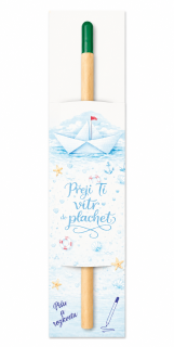 Kvetoucí tužka "Přeji Ti vítr plachet"