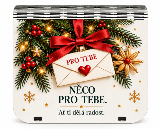 Dárková krabička na bankovky v injekcích - "Něco pro tebe. Ať ti dělá radost."