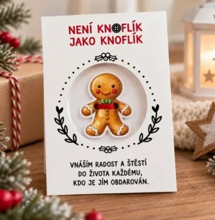 Knoflík štěstí – perníček