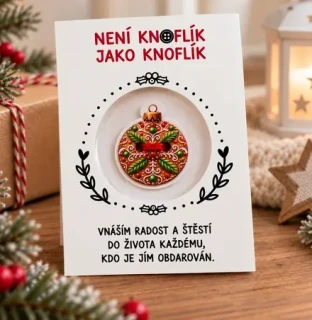Knoflík štěstí - vánoční ozdoba