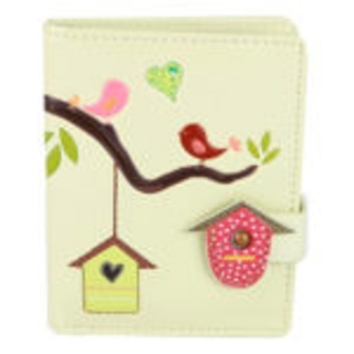 Peněženka malá se zipem - ptačí budky