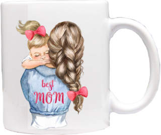 hrneček pro maminku motiv Best mom holčička A