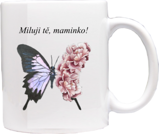 hrneče pro maminku motiv Motýl