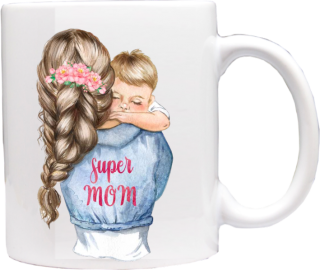hrneček pro maminku motiv Best mom chlapec A